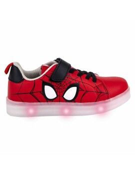 Zapatillas Deportivas con LED Spider-Man Velcro Rojo