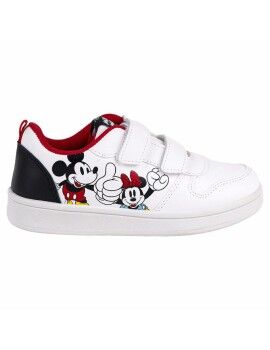 Sapatilhas de Desporto Infantis Mickey Mouse Velcro Branco