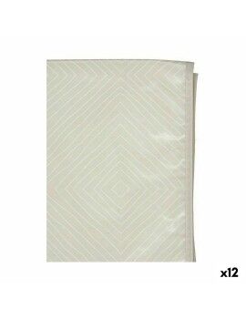 Mantel Hule Beige Rombos 140 x 140 cm (12 Unidades)