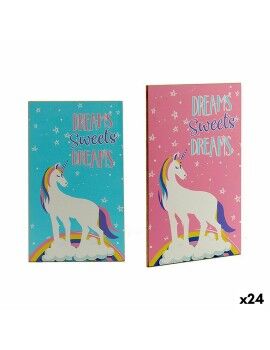 Cuadro Madera Unicornio 1 x 40 x 24 cm (24 Unidades)