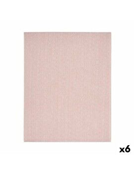 Mantel Loneta Antimanchas Estrella 140 x 180 cm Rosa (6 Unidades)