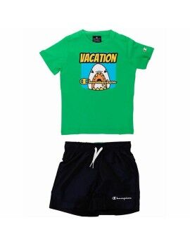 Conjunto Desportivo para Crianças Champion Verde 2 Peças