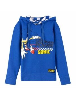 Sudadera con Capucha Niña Sonic Azul