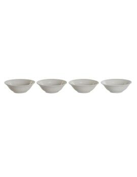 Conjunto de Tigelas DKD Home Decor Branco Porcelana 17 x 17 x 7 cm