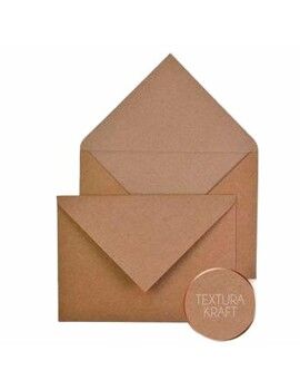 Sobrescritos Michel Papel kraft 16 x 22 cm Castanho 25 Peças