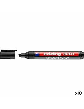 Rotulador permanente Edding 330 Negro (10 Unidades)