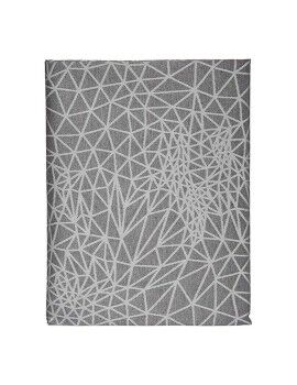 Mantel Abstracto Gris Jacquard Blanco (140 x 180 cm)