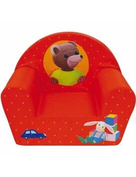 Poltrona Infantil Fun House 712583 Urso 52 x 33 x 42 cm Vermelho