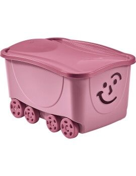 Caja de Almacenaje con Tapa Mondex Fancy Smile Con ruedas 58 x 39 x 32 cm