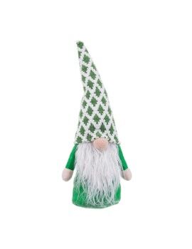 Adorno Navideño Blanco Verde Arena Tejido Papá Noel 33 cm