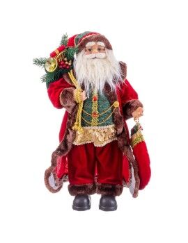 Adorno Navideño Rojo Multicolor Plástico Poliresina Tejido 60 cm