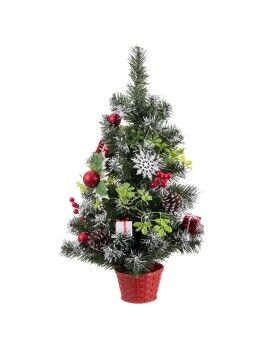 Árbol de Navidad Rojo Multicolor Plástico Piñas 60 cm