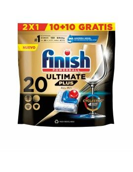 Pastilhas para Máquina de Lavar Louça Finish Ultimate Plus (20 Unidades)