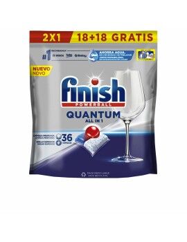 Pastilhas para Máquina de Lavar Louça Finish Quantum (36 Unidades)