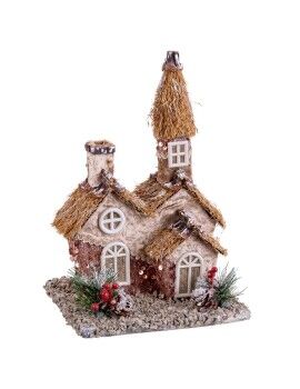 Adorno Navideño Multicolor Natural Polyfoam Casa 20 x 16 x 28,5 cm