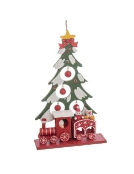 Adorno Navideño Multicolor Madera MDF Árbol de Navidad 20 x 12 x 4 cm