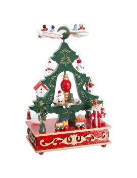 Adorno Navideño Multicolor Madera Avión 18,3 x 12,7 x 24 cm