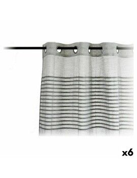 Cortinas 140 x 260 cm Cinzento claro (6 Unidades)