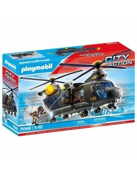 Conjunto de brinquedos Playmobil Police Plane City Action Plástico