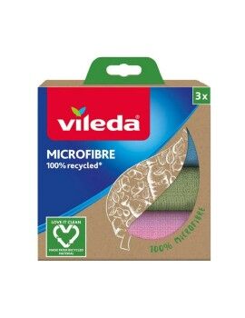 Pano de limpeza de microfibra Vileda 168310 Microfibra 3 Peças (3 Unidades)