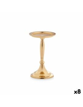 Candelabro Dourado Alumínio 10 x 17 x 8,5 cm (8 Unidades)