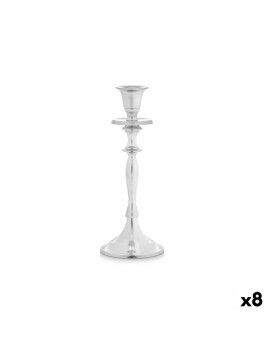 Candelabro Plateado Aluminio 4,5 x 23 x 8 cm (8 Unidades)