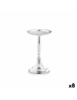 Candelabro Plateado Aluminio 10 x 17 x 8,5 cm (8 Unidades)