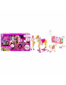 Set de juguetes Barbie Toilettage des Chevaux Plástico