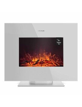 Chaminé Elétrica Decorativa de Parede Cecotec ReadyWarm 2700 Design Flames Branco 1000 - 2000 W