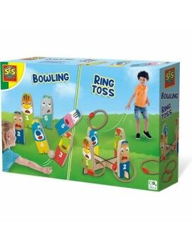 Juego de habilidad SES Creative Bowling and Ring Toss