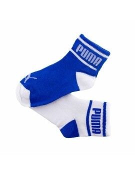 Calcetines Deportivos Puma Wording x2 Azul Unisex