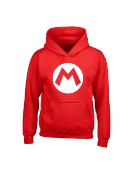 Sudadera con Capucha Unisex Super Mario Badge Rojo