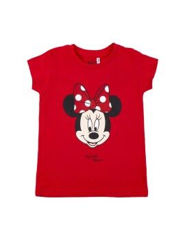 Camiseta de Manga Corta Infantil Minnie Mouse Rojo