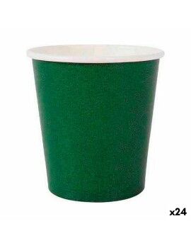 Set de Vasos Algon Desechables Cartón Verde 20 Piezas 120 ml (24 Unidades)