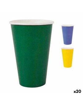 Set de Vasos Algon Desechables Cartón Multicolor 10 Piezas 350 ml (20 Unidades)