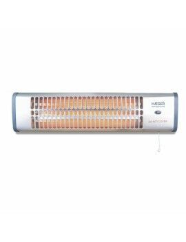 Calefactor Eléctrico de Cuarzo Haeger BH-120.003A Plateado 1200 W