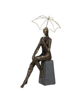 Figura Decorativa Cobre Mulher 25 x 17,5 x 44 cm