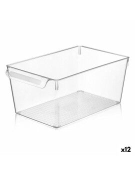 Caixa Multiusos Quttin Transparente 20 x 32,5 x 14 cm (12 Unidades)