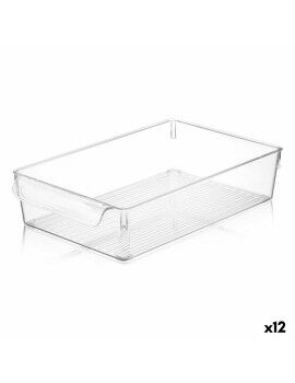 Caixa Multiusos Quttin Transparente 20 x 32,5 x 7 cm (12 Unidades)