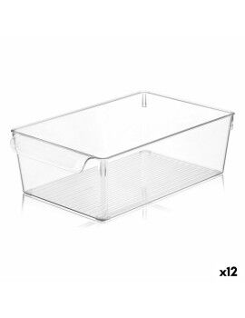 Caixa Multiusos Quttin Transparente 20 x 32,5 x 10 cm (12 Unidades)