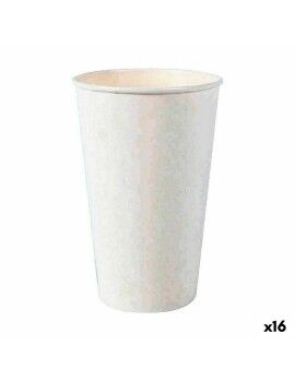 Set de Vasos Algon Desechables Cartón Blanco 15 Piezas 450 ml (16 Unidades)