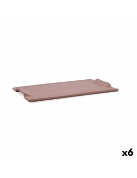 bandeja de aperitivos Quid Mineral Gres Terracota Cerâmica 30 x 18 cm (6 Unidades)