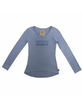 Camiseta de Manga Larga Infantil Levi's Fille Azul Acero