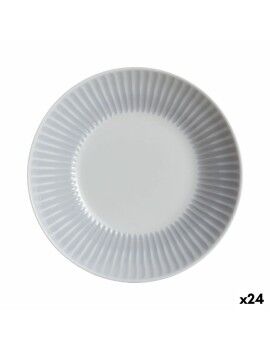 Plato Hondo Luminarc Cottage Gris Vidrio 20 cm (24 Unidades)