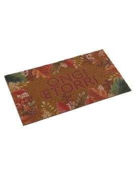 Tapete Versa Ongi Etorri Floral Termoplástico Fibra de coco 40 x 2 x 70 cm