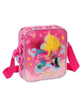 Bolso Bandolera Trolls Rosa 16 x 18 x 4 cm