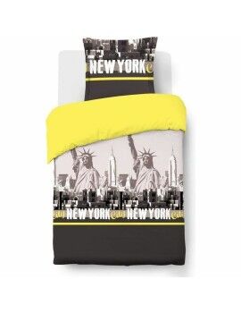 Conjunto de capa de edredom Vision New York Amarelo