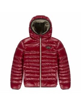 Chaqueta Infantil Levi's Lined Mdwt Puffer J Rhythmic Rojo Oscuro