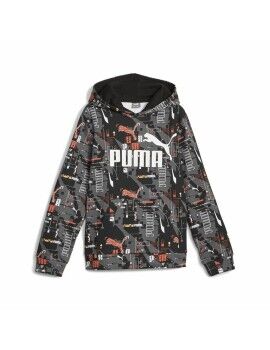 Sudadera con Capucha Niño Puma  Ess+ Futureverse Aop Negro