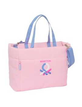 Bolsa Benetton Pink Cor de Rosa 40 x 31 x 17 cm